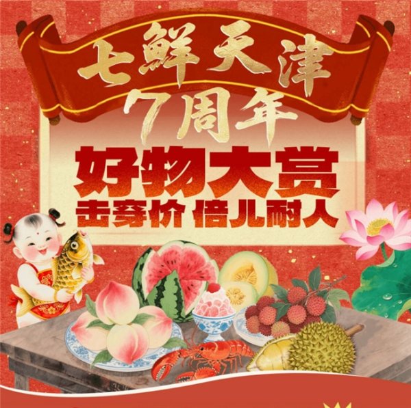 配资论坛平台查询 京东七鲜天津七周年庆销售额同比增长106% “击穿价”掀津门消费热潮